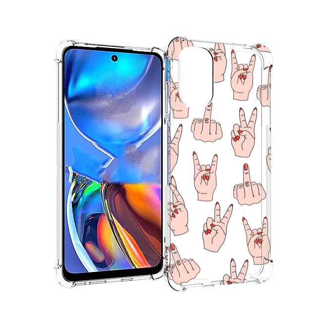 

Чехол MyPads разные-ручки для Motorola Moto E32, Прозрачный, Tocco