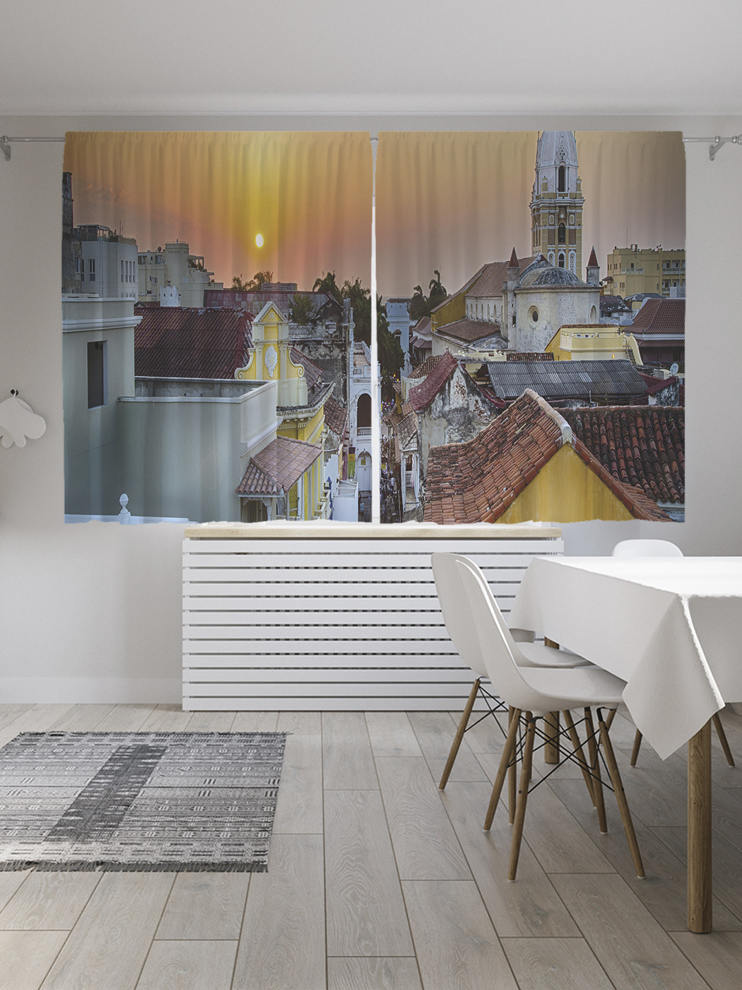 

Шторы с фотопечатью JoyArty "Прага маслом" из сатена, 290х180 см