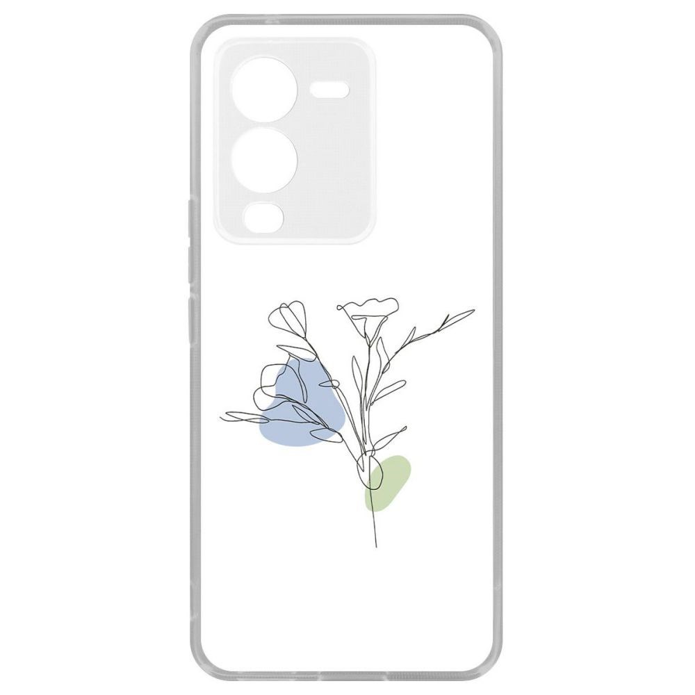 

Чехол-накладка Кейс Эустома для Vivo V25 Pro, Прозрачный