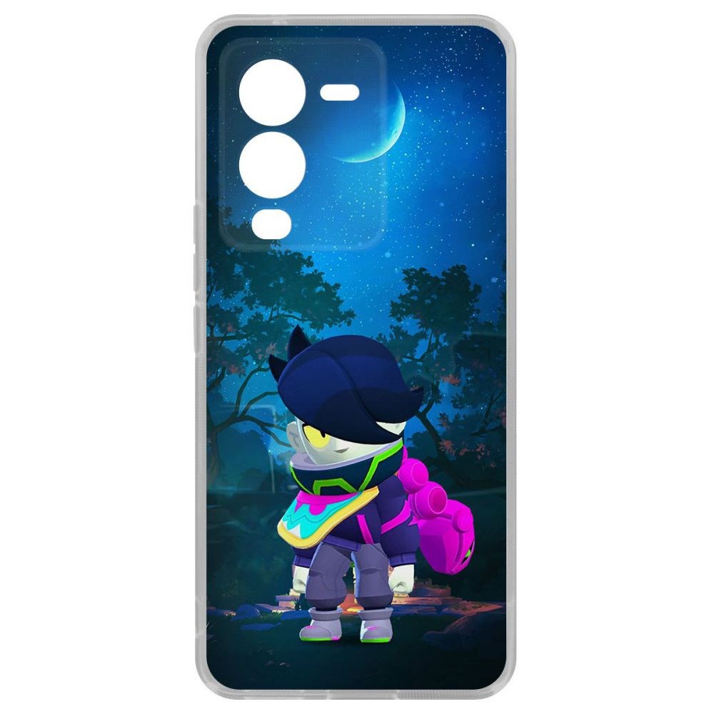 

Чехол-накладка Кейс Brawl Stars-Орочи Эдгар для Vivo V25 Pro, Прозрачный