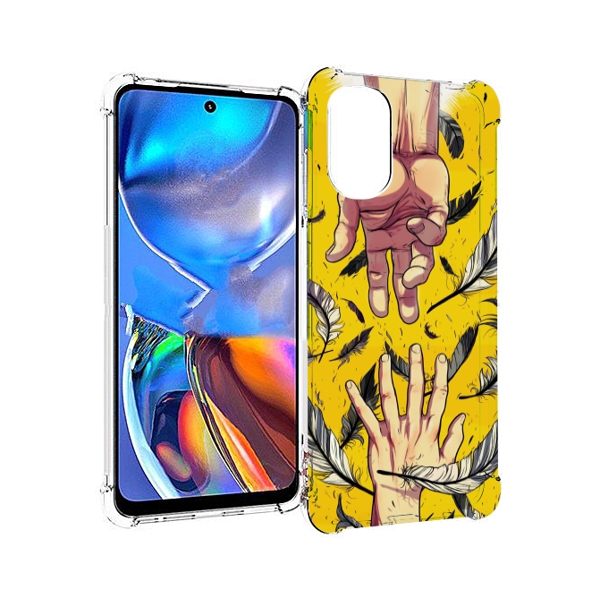 

Чехол MyPads рука-в-руку для Motorola Moto E32, Прозрачный, Tocco