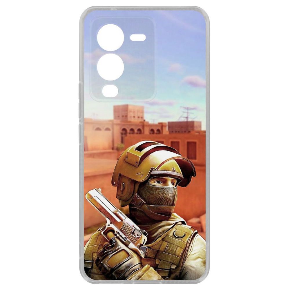 

Чехол-накладка Кейс Cтандофф 2 (Standoff 2) - Спец для Vivo V25 Pro, Прозрачный