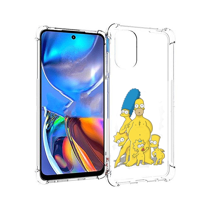 

Чехол MyPads семья-симпсонов для Motorola Moto E32, Прозрачный, Tocco