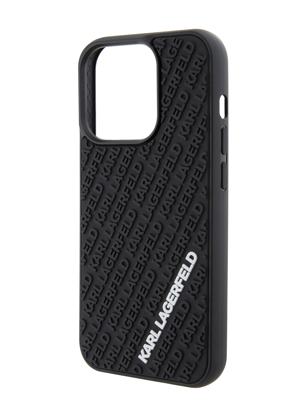 Чехол Karl Lagerfeld для iPhone 15 Pro 3D Rubber Multi Logo Hard Black