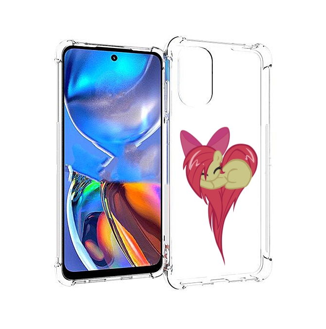 

Чехол MyPads сердце-из-пони для Motorola Moto E32, Прозрачный, Tocco