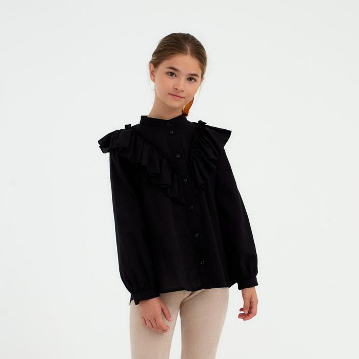 

Блузка детская MINAKU Р00012641, чёрный, 110, MINAKU: Cotton collection