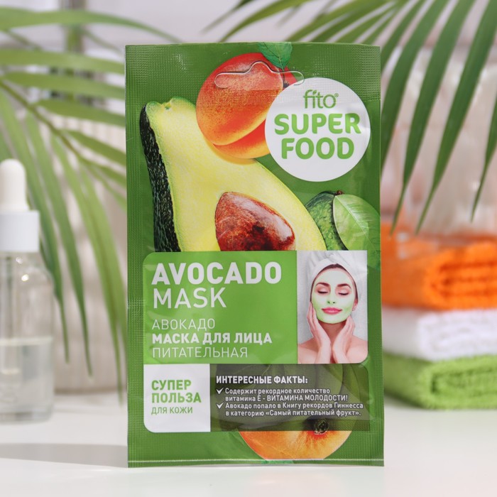 

Маска для лица "FITO SUPERFOOD", питательная, "Авокадо", 10 мл