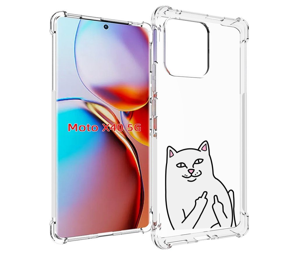 

Чехол MyPads котяра для Motorola Moto X40, Прозрачный, Tocco