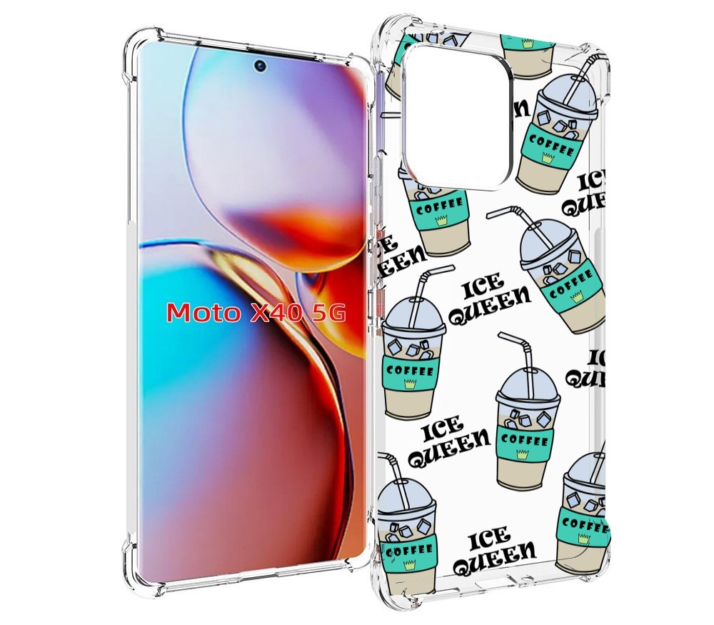 

Чехол MyPads кофе-с-льдом для Motorola Moto X40, Прозрачный, Tocco