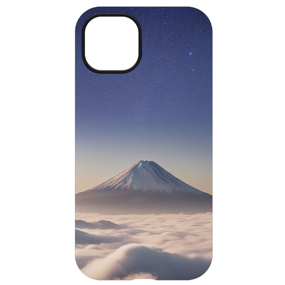 

Чехол-накладка Krutoff Soft Case Япония, Фудзияма для iPhone 13 черный