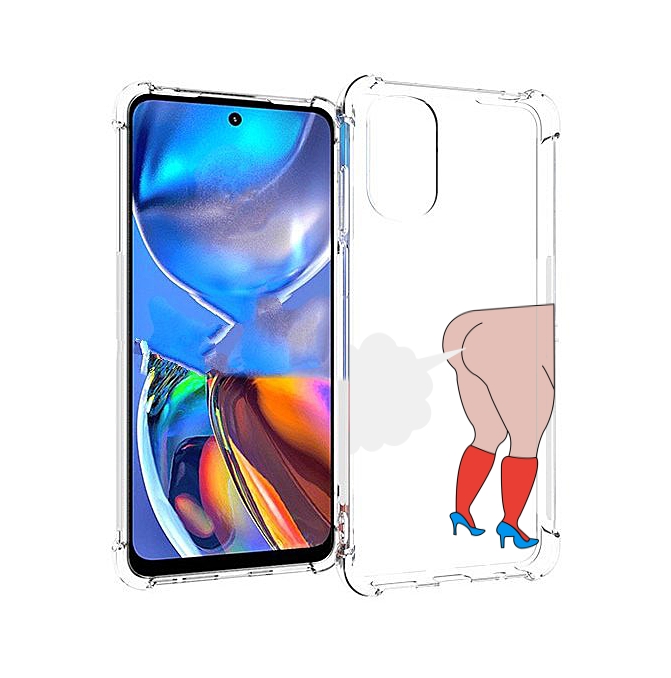 

Чехол MyPads смешная-ситуация детский для Motorola Moto E32, Прозрачный, Tocco