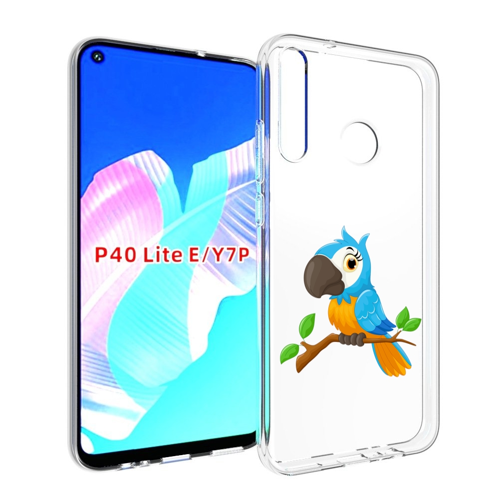 

Чехол бампер MyPads попугайчик детский для Huawei P40 Lite E, Прозрачный, Tocco