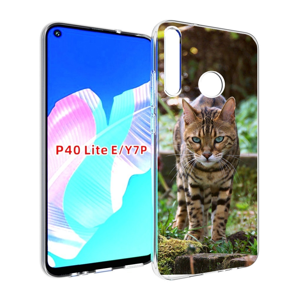 

Чехол бампер MyPads порода кошка бенгальская для Huawei P40 Lite, Прозрачный, Tocco