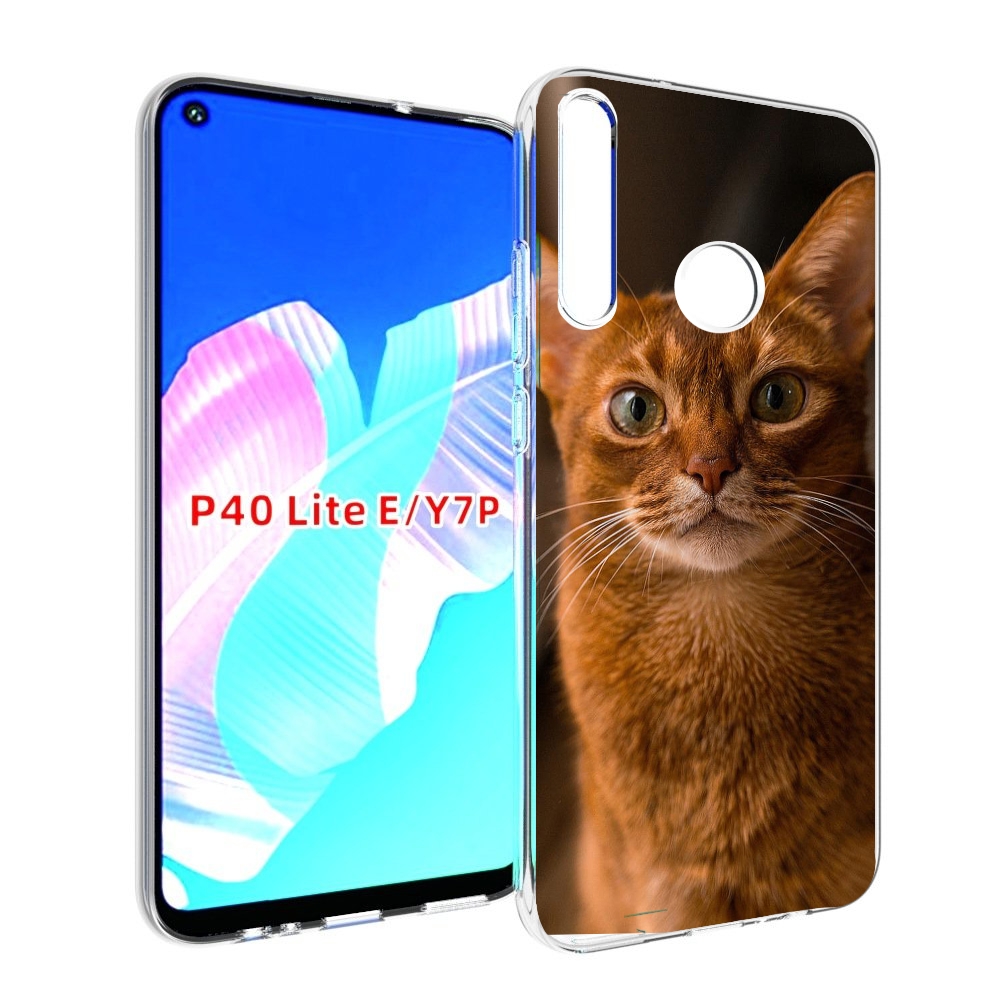 Чехол бампер MyPads порода кошки абисинская для Huawei P40 Lite