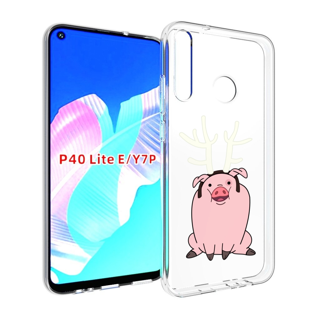 

Чехол бампер MyPads поросенок-с-рогами для Huawei P40 Lite E, Прозрачный, Tocco