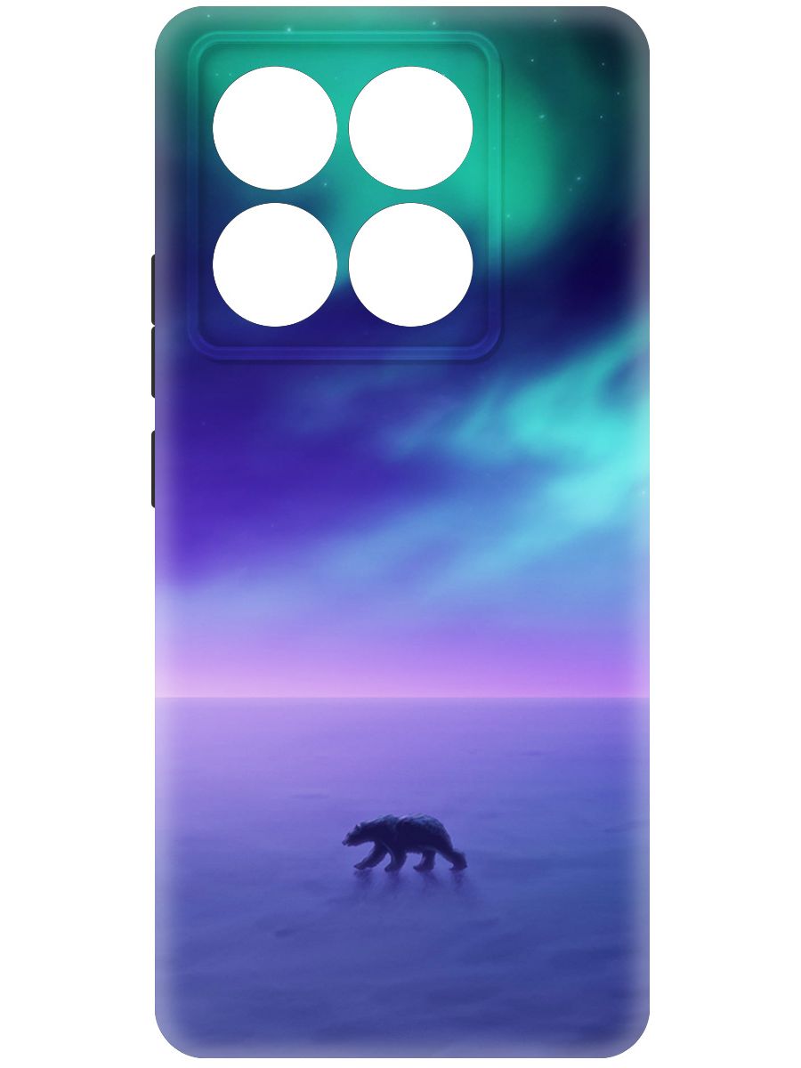

Чехол-накладка Krutoff Soft Case Северное Сияние для Xiaomi 14T Pro черный