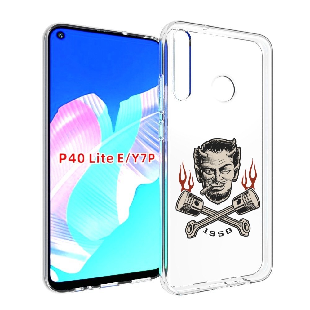 Чехол бампер MyPads поршни-горят для Huawei P40 Lite E