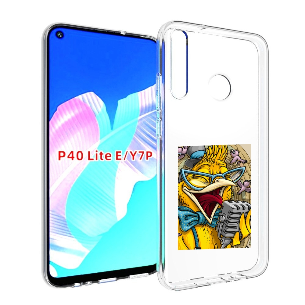 

Чехол бампер MyPads поющая птичка для Huawei P40 Lite E, Прозрачный, Tocco