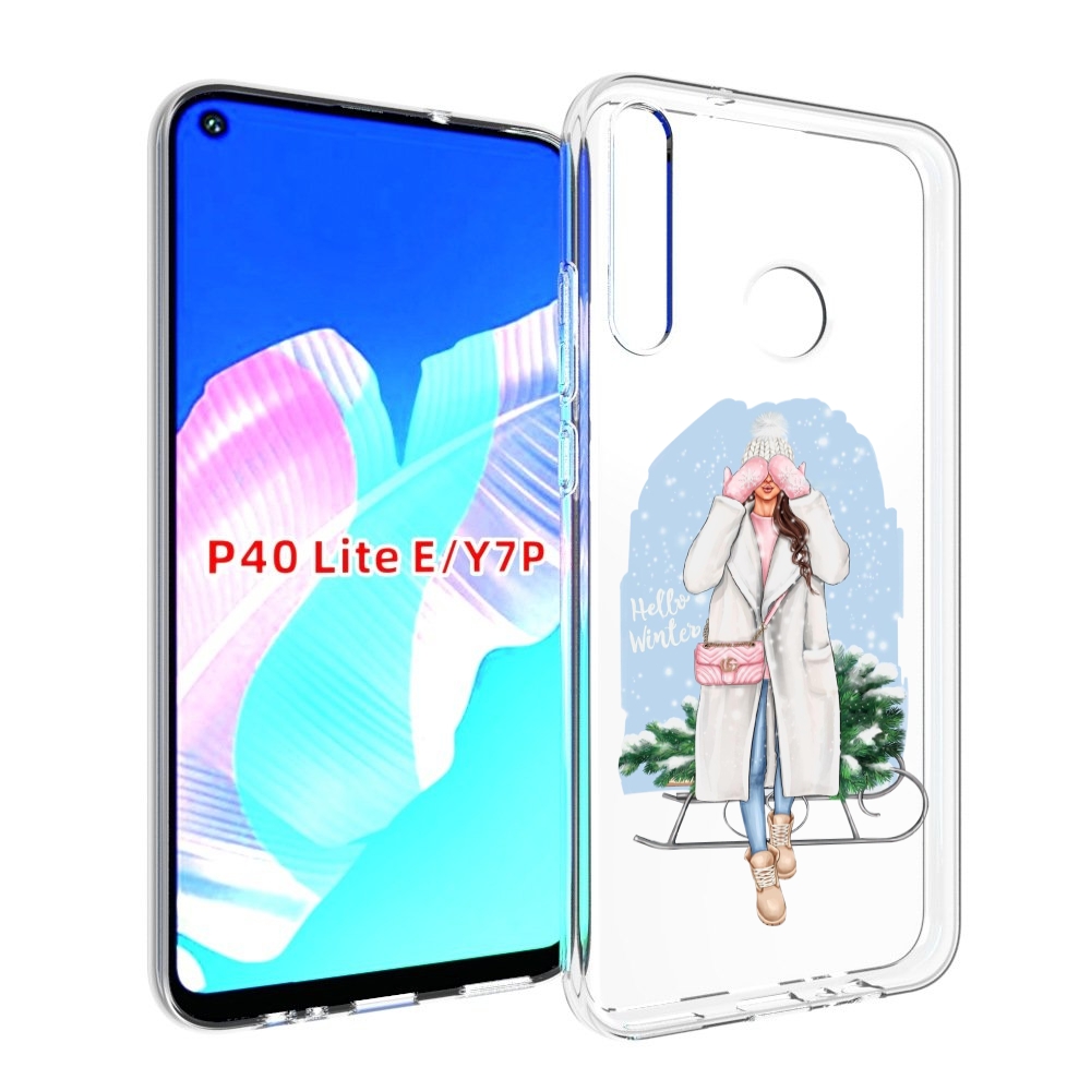 

Чехол бампер MyPads привет-зима женский для Huawei P40 Lite E, Прозрачный, Tocco