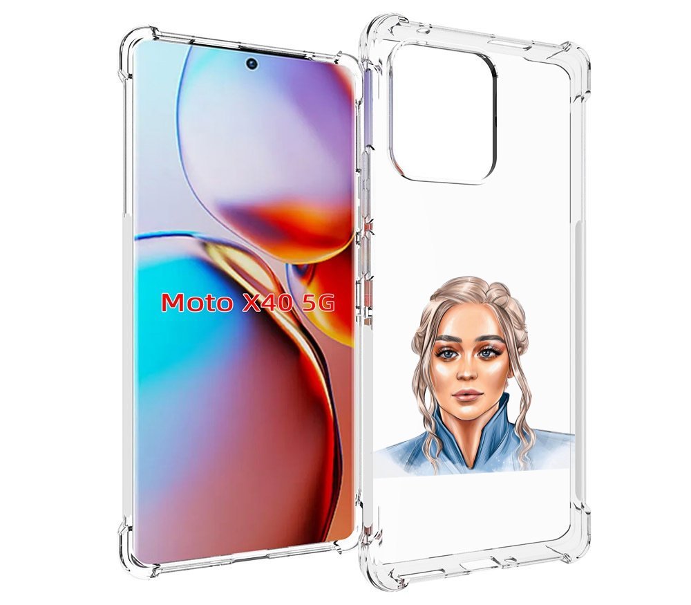 

Чехол MyPads красивая-нарисованная-девушка-блондинка женский для Motorola Moto X40, Прозрачный, Tocco