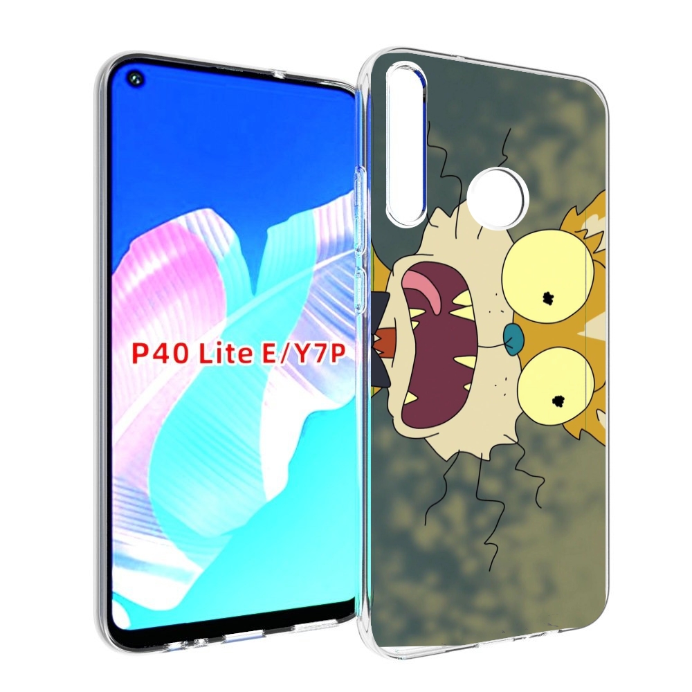 

Чехол бампер MyPads пугливый кот для Huawei P40 Lite E, Прозрачный, Tocco