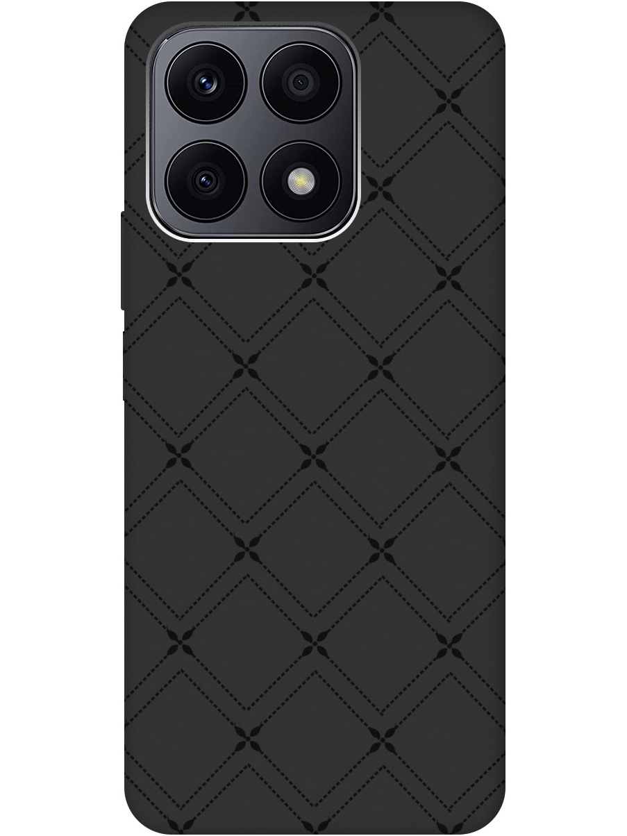 

Силиконовый чехол на Honor X8a с рисунком "Стильные линии" Soft Touch черный, 20001160