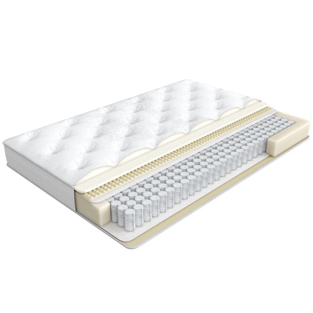 

Матрас Askona Serta Embrace Glory 200*200 см, Бежевый;белый, Матрас пружинный