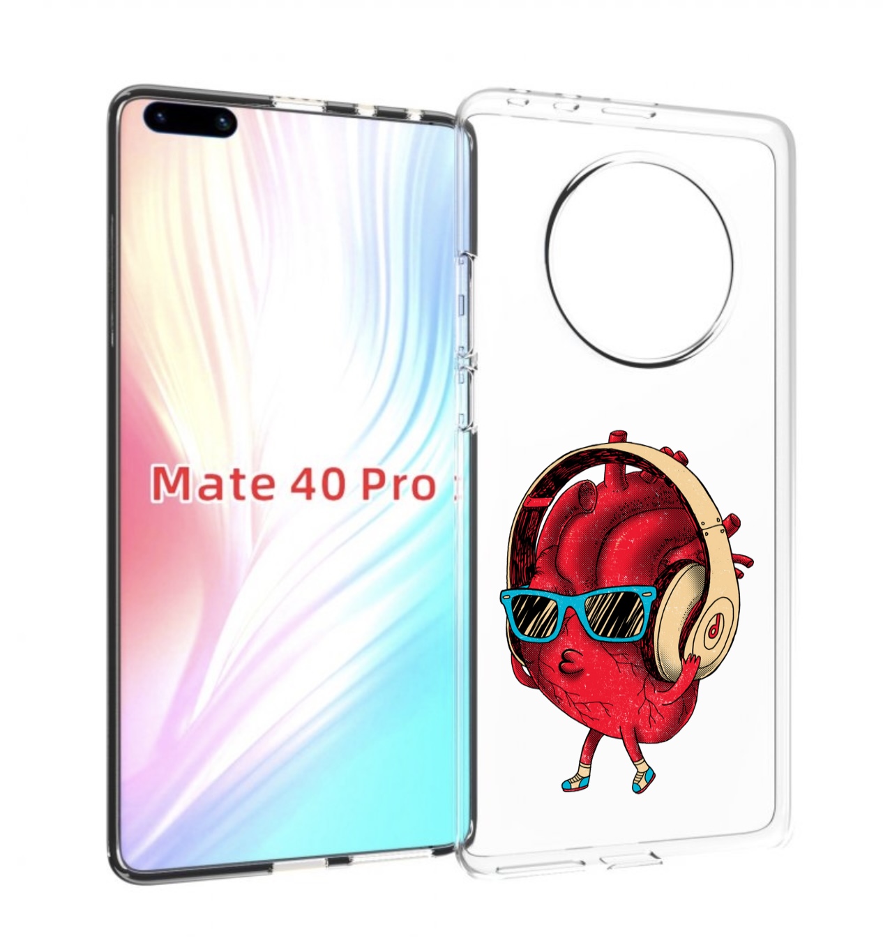 

Чехол MyPads слушай сердце для Huawei Mate 40 Pro (NOH-NX9), Прозрачный, Tocco