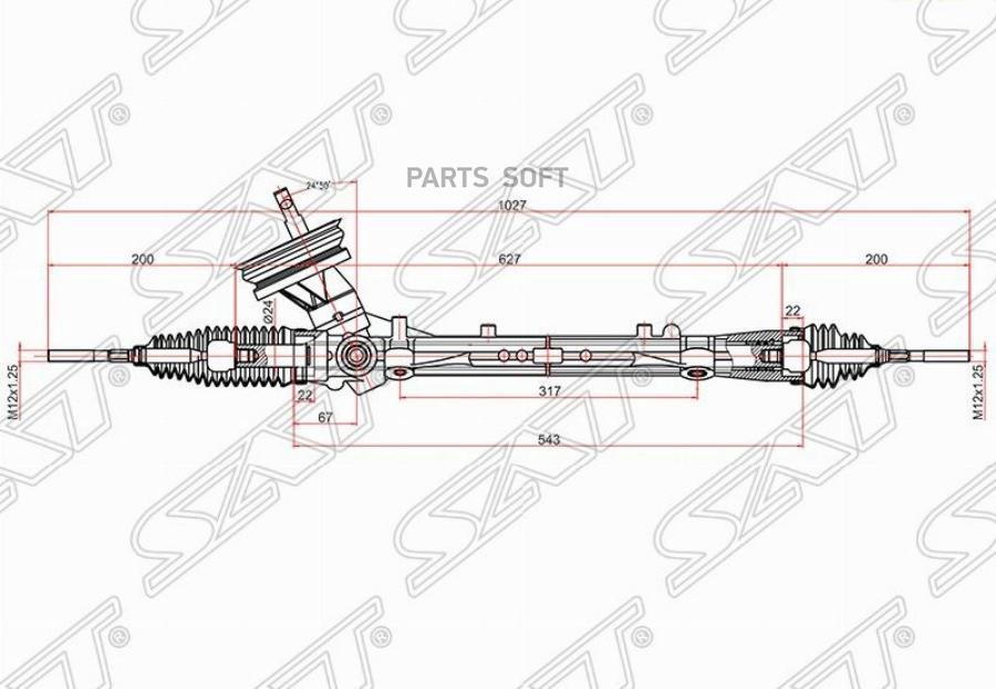 

Рейка Рулевая Nissan Tiida 07- Lhd Sat St-48001-Em02A