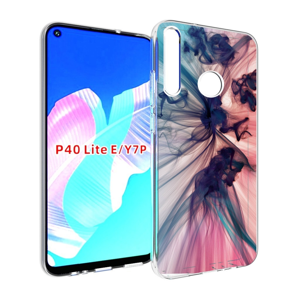 

Чехол бампер MyPads разноцветный дым для Huawei P40 Lite E, Прозрачный, Tocco
