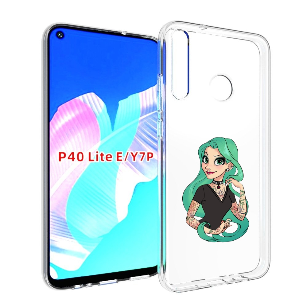 Чехол бампер MyPads рапунцель-в-тату женский для Huawei P40 Lite