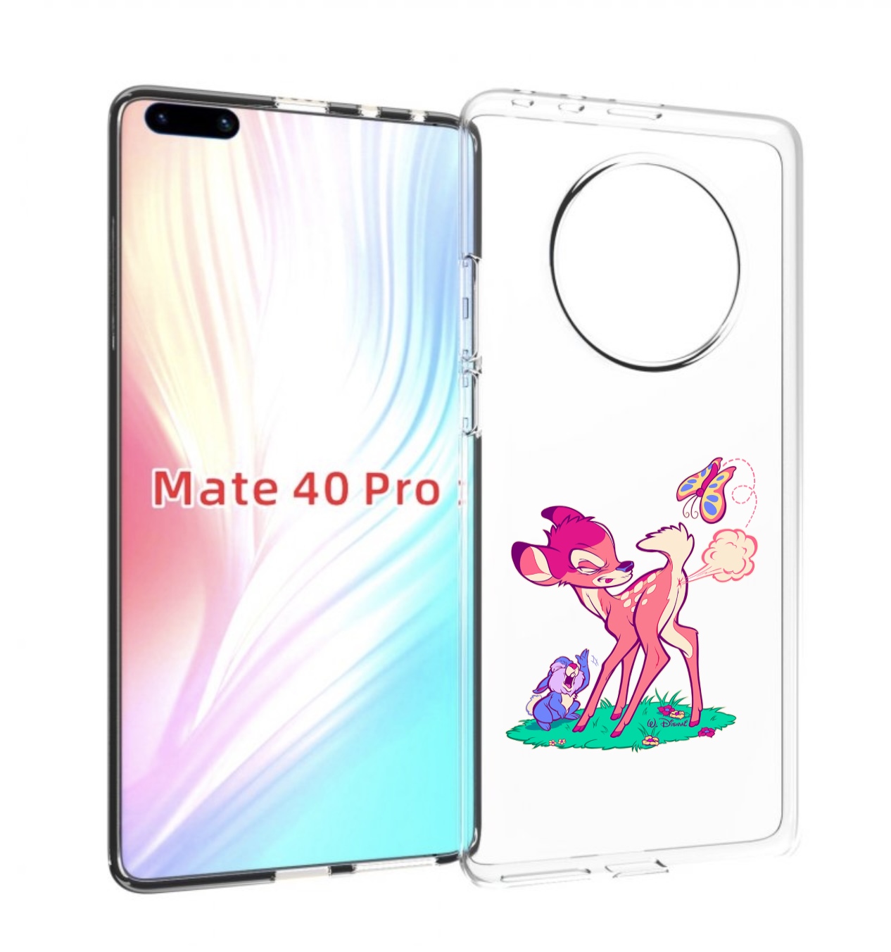 

Чехол MyPads смешной олененок для Huawei Mate 40 Pro (NOH-NX9), Прозрачный, Tocco