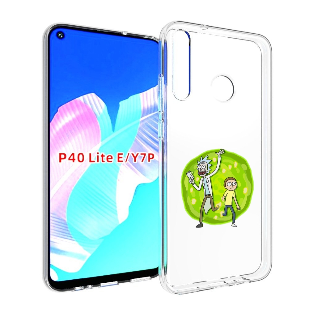 Чехол бампер MyPads рик-и-морти-в-кружке для Huawei P40 Lite E