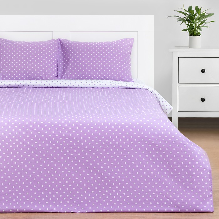 

Постельное бельё «Этель» 1, 5 сп. Purple style 143х215, 150х214, 50х70-2 шт, поплин, 125г/