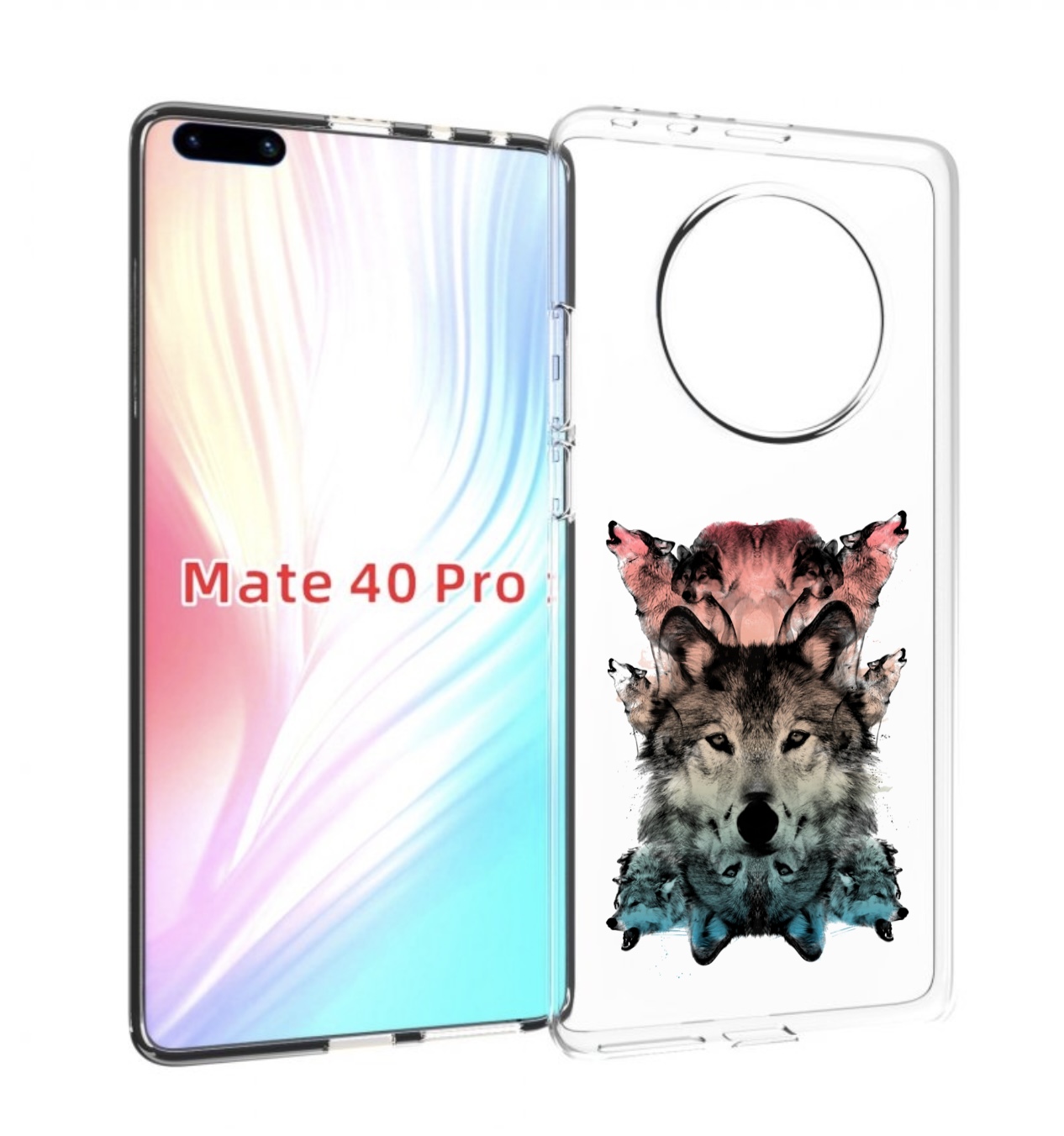 

Чехол MyPads стая для Huawei Mate 40 Pro (NOH-NX9), Прозрачный, Tocco