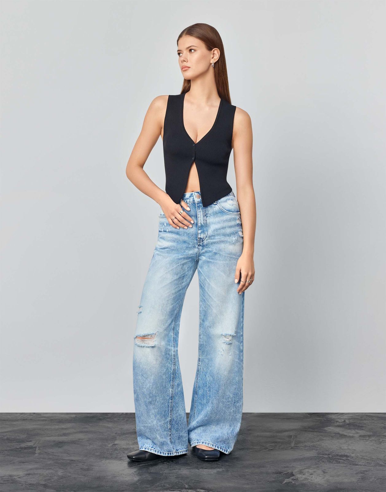 

Джинсы Gloria Jeans GJN032972 синий /медиум айс/ 46/170 женские, GJN032972