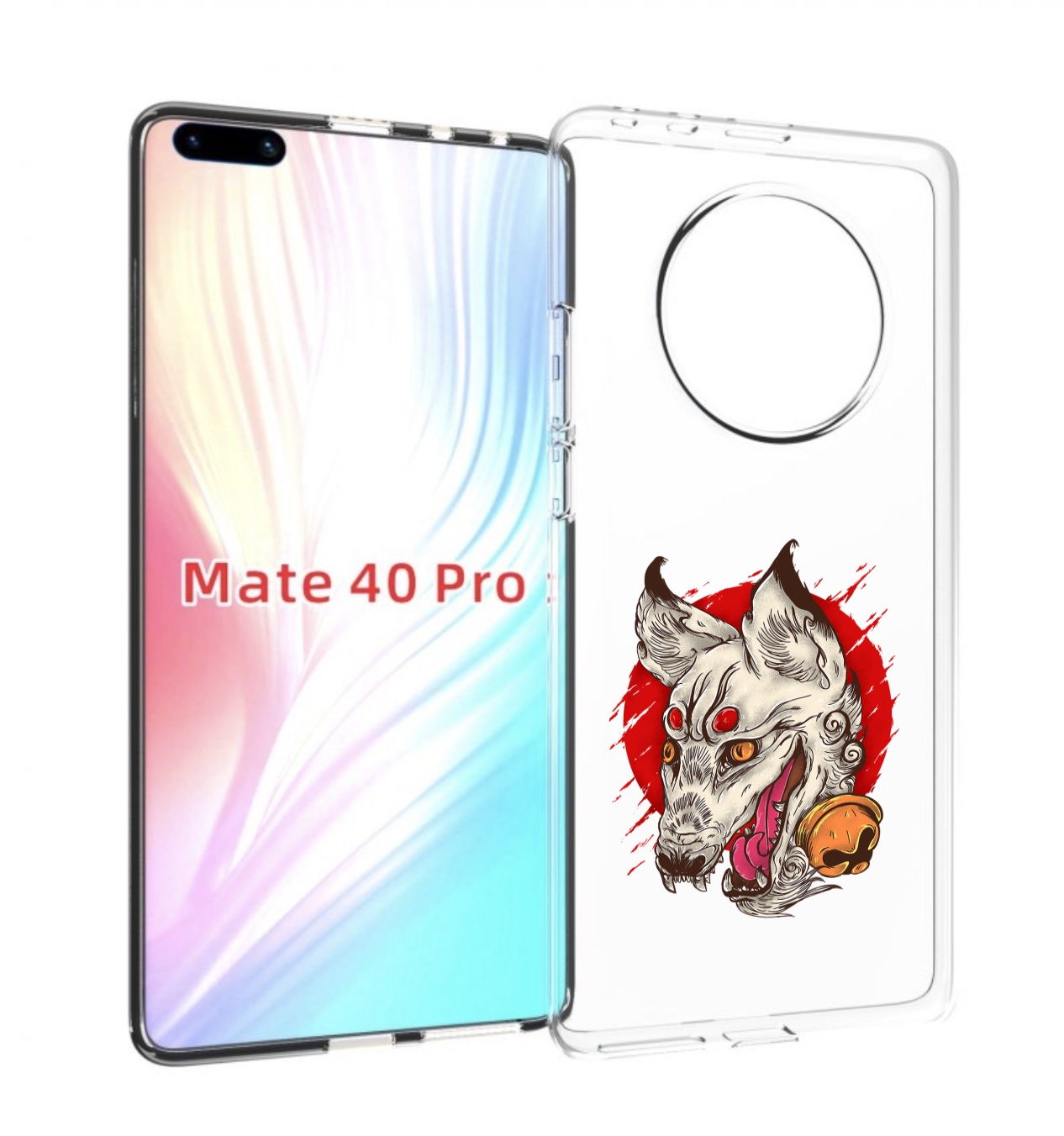 

Чехол MyPads страшная собака для Huawei Mate 40 Pro (NOH-NX9), Прозрачный, Tocco