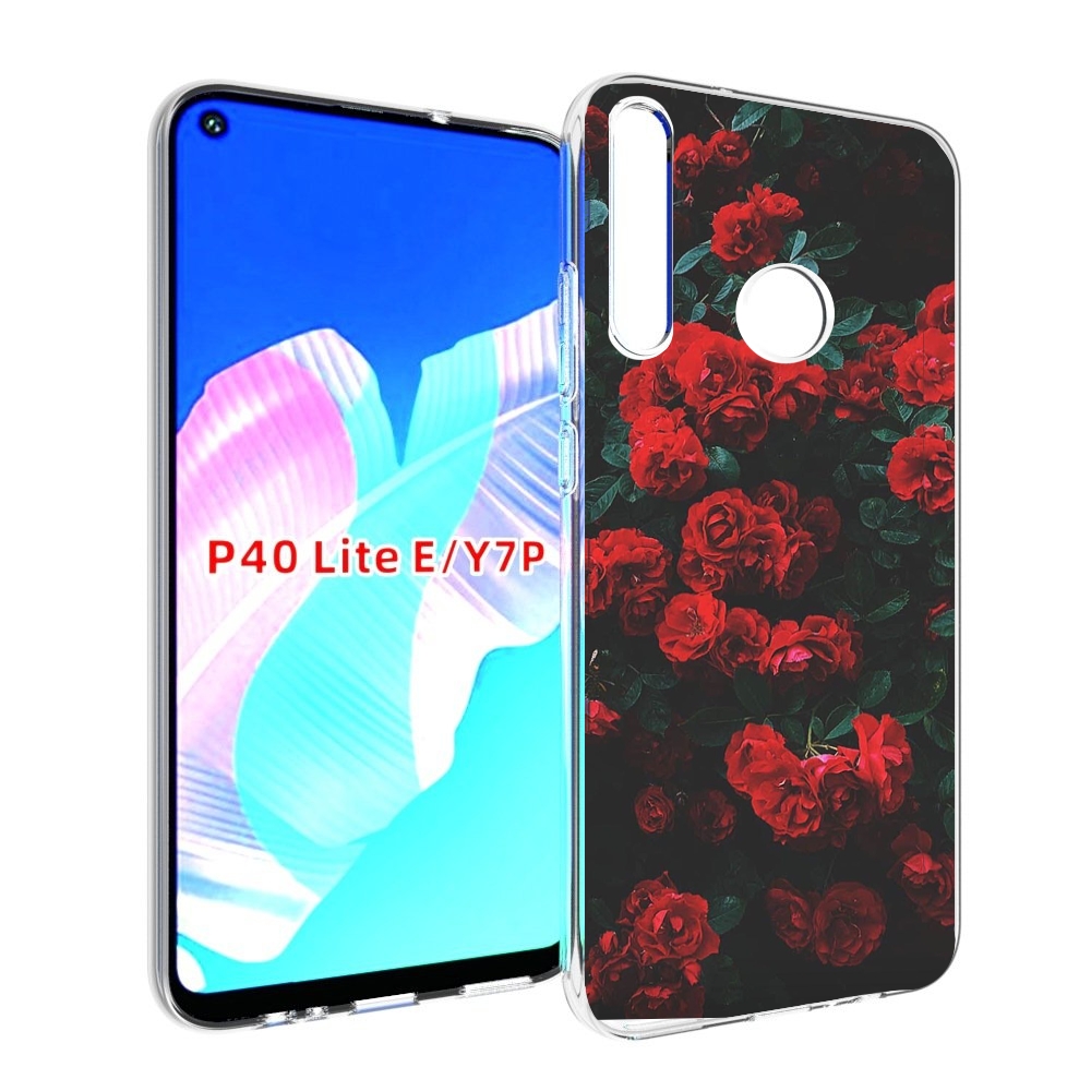 

Чехол бампер MyPads розы-в-листьях для Huawei P40 Lite E, Прозрачный, Tocco