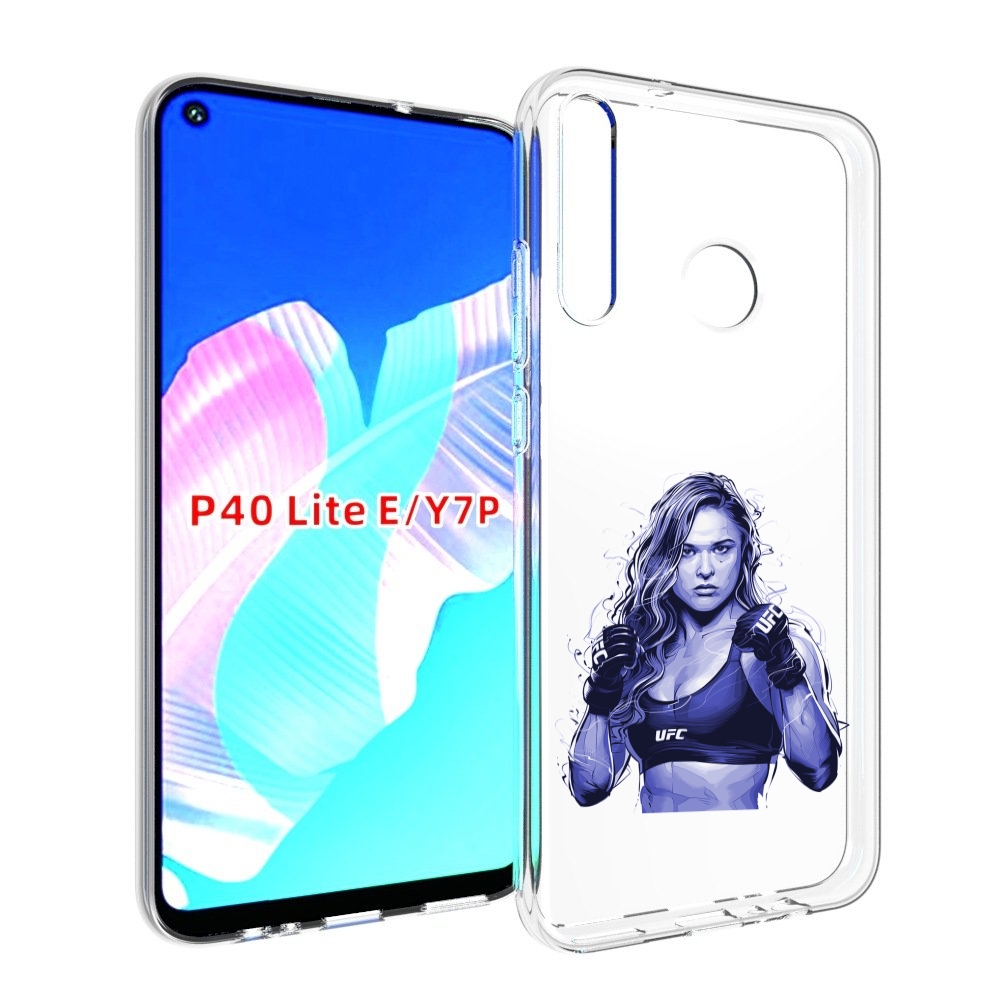 

Чехол бампер MyPads ронда-роузи-юфс для Huawei P40 Lite E, Прозрачный, Tocco