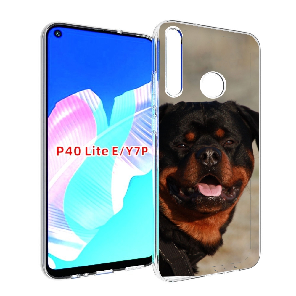 

Чехол бампер MyPads ротвеллер 2 для Huawei P40 Lite E, Прозрачный, Tocco