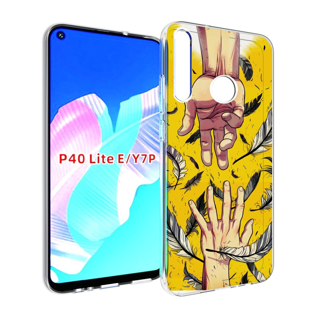Чехол бампер MyPads рука-в-руку для Huawei P40 Lite E