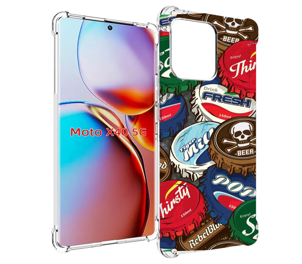 

Чехол MyPads крышки от баночек для Motorola Moto X40, Прозрачный, Tocco