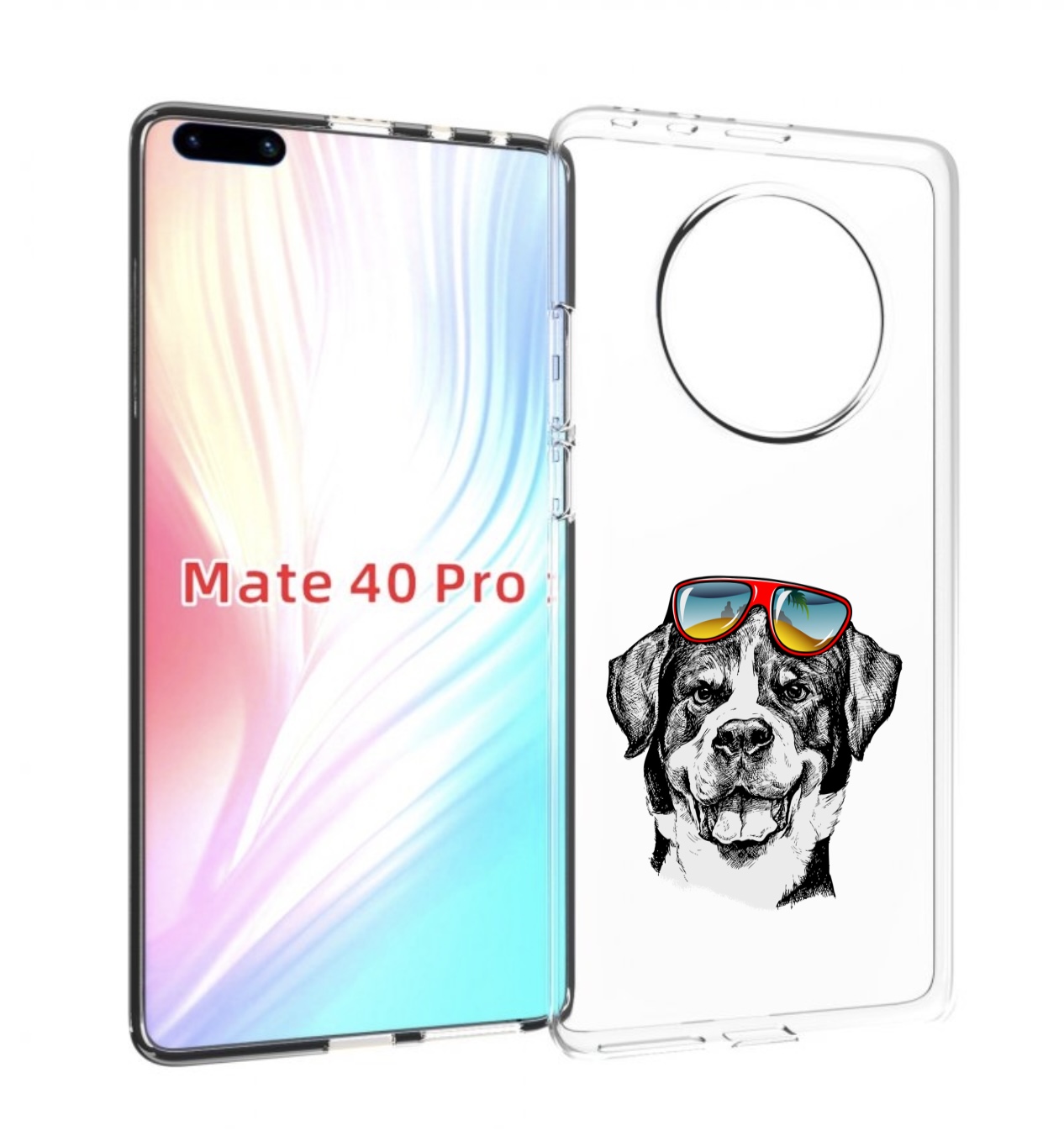 

Чехол MyPads счастливая собака для Huawei Mate 40 Pro (NOH-NX9), Прозрачный, Tocco