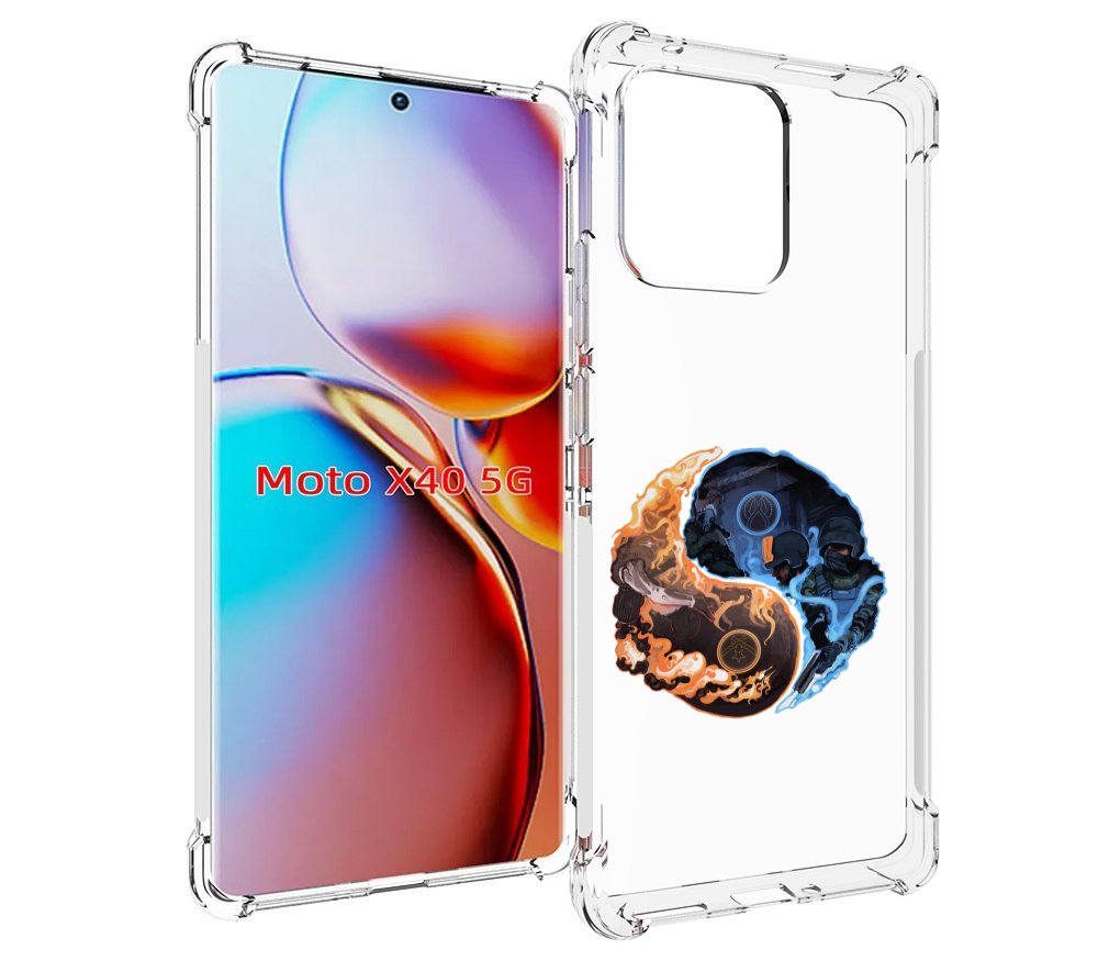 

Чехол MyPads кс-го-инь-янь для Motorola Moto X40, Прозрачный, Tocco