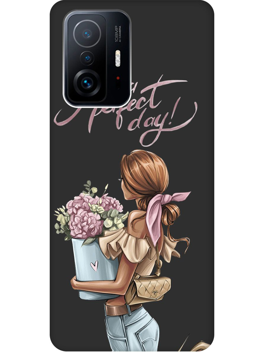 

Силиконовый чехол на Xiaomi 11T/11T Pro с принтом "Какой прекрасный день" матовый черный, Черный;прозрачный;голубой;розовый, 732395275