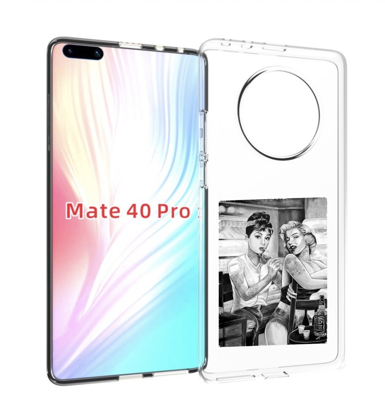 

Чехол MyPads тату мастер для Huawei Mate 40 Pro (NOH-NX9), Прозрачный, Tocco