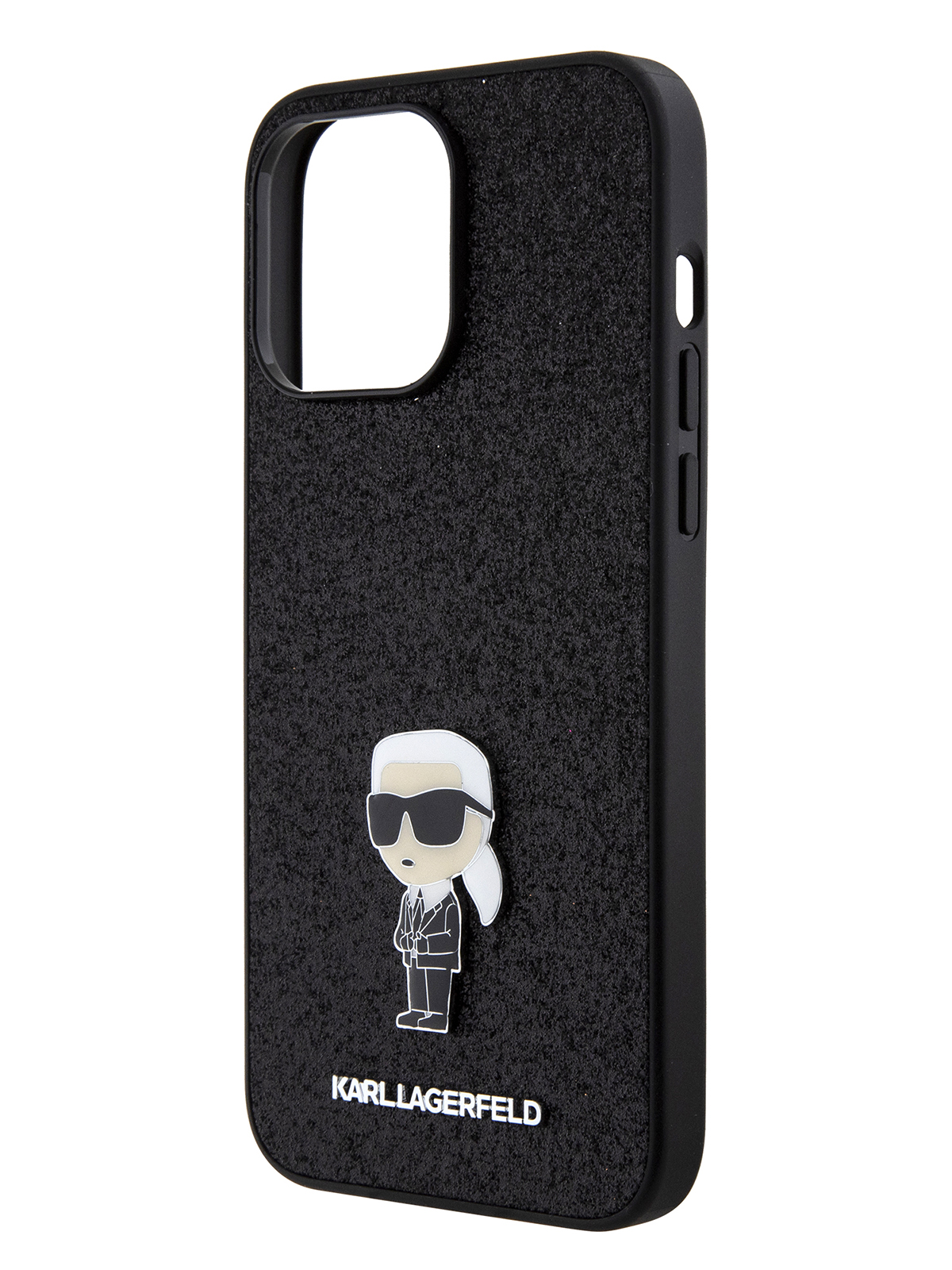 Чехол Karl Lagerfeld для iPhone 15 Pro Max NFT Karl Metal Hard Black