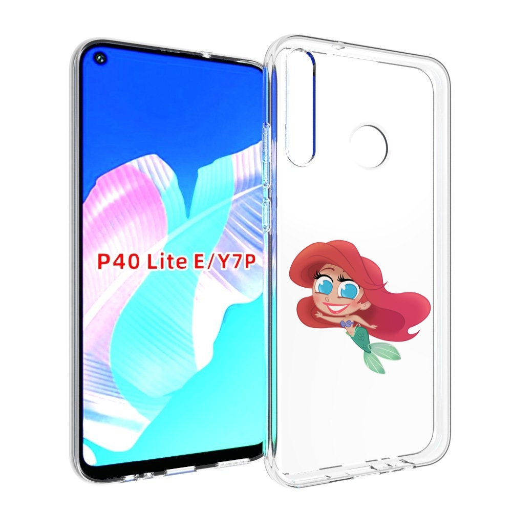 фото Чехол бампер mypads русалка-мулатка для huawei p40 lite e