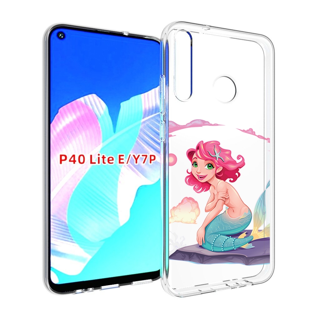 

Чехол бампер MyPads русалочка для Huawei P40 Lite E, Прозрачный, Tocco