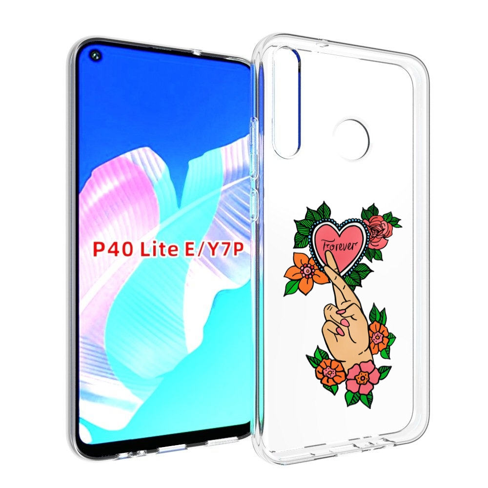 

Чехол бампер MyPads ручки-навсегда женский для Huawei P40 Lite E, Прозрачный, Tocco